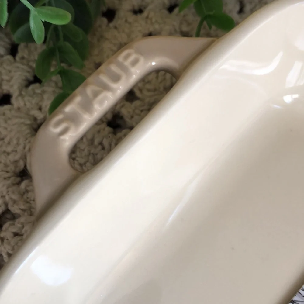 Staub Taupe Ceramic Rectangular Baking Dish